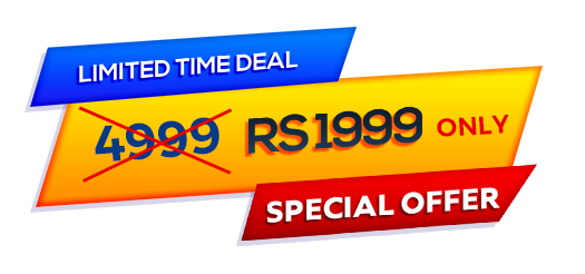 Limited time deal: Rs 4999 now Rs 1999 only — special offer
