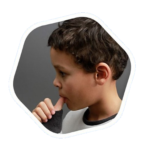 A child sucking his thumb